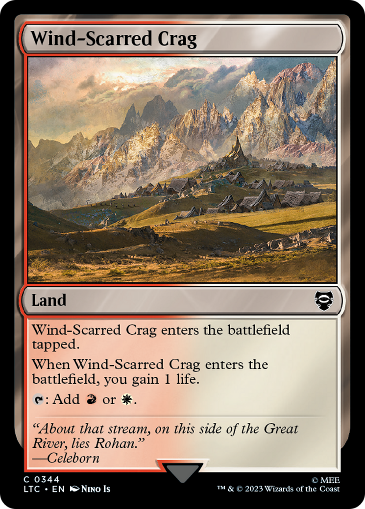 Wind-Scarred Crag (LTC-344) [Tales of Middle-earth Commander]