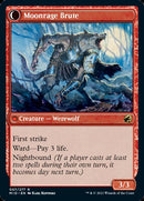 Brutal Cathar // Moonrage Brute (MID-007) [Innistrad: Midnight Hunt]: (Double Faced Transform) Foil