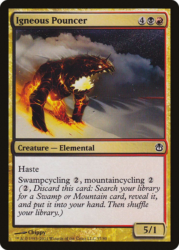 Igneous Pouncer (DDH-057) [Duel Decks: Ajani vs. Nicol Bolas]