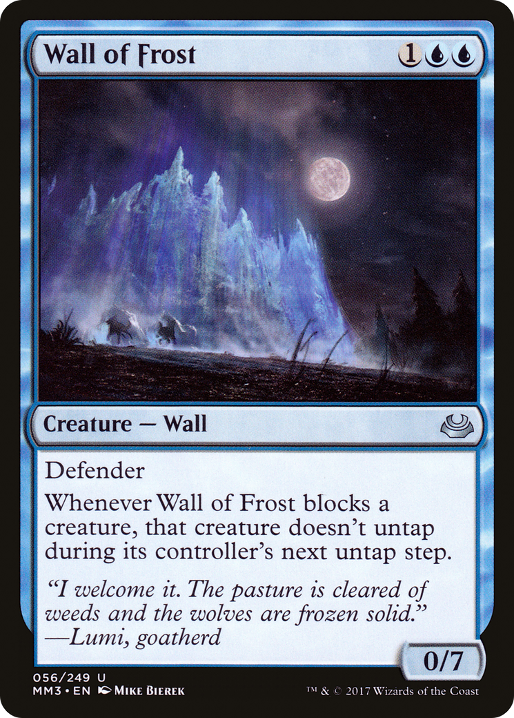 Wall of Frost (MM3-056) [Modern Masters 2017] Foil