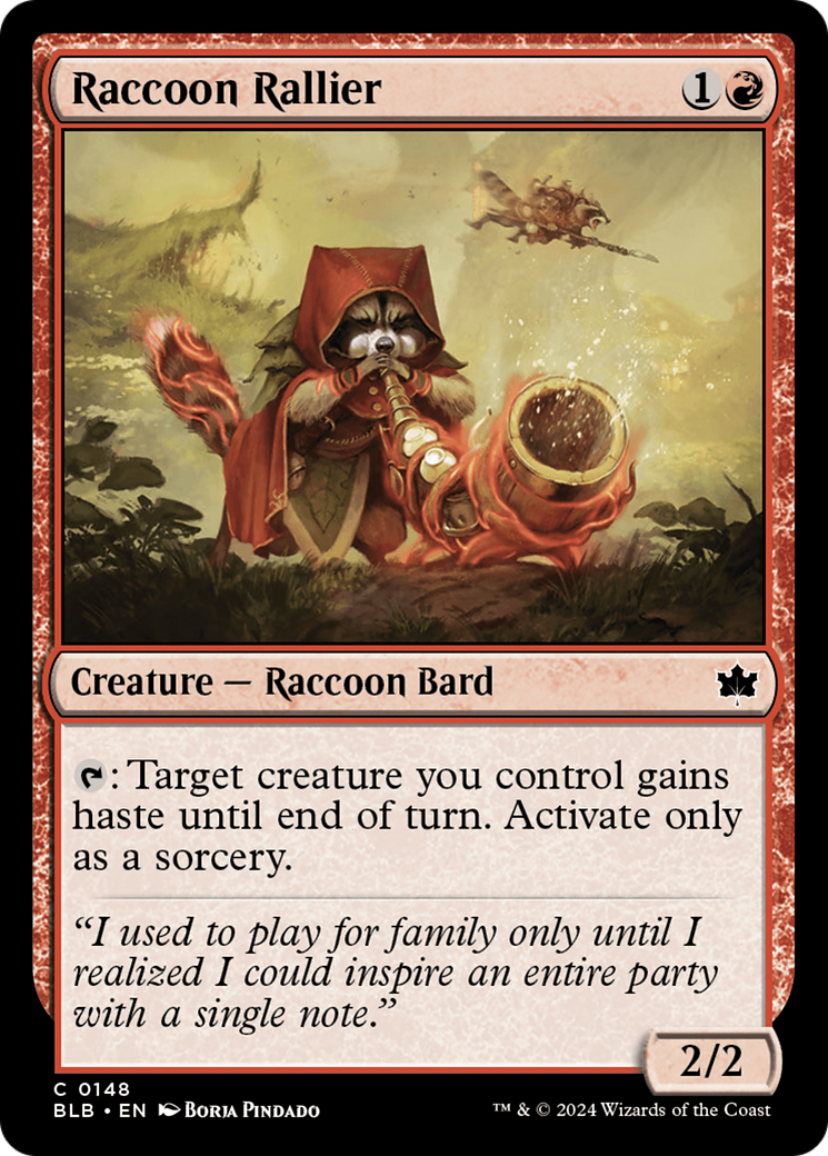 Raccoon Rallier (BLB-148) [Bloomburrow] Foil