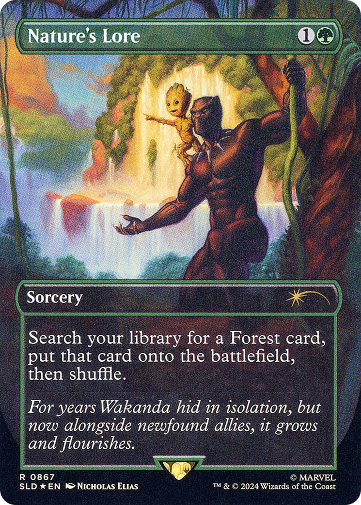 Nature's Lore (SLD-867) [Secret Lair Drop] (Borderless) Foil