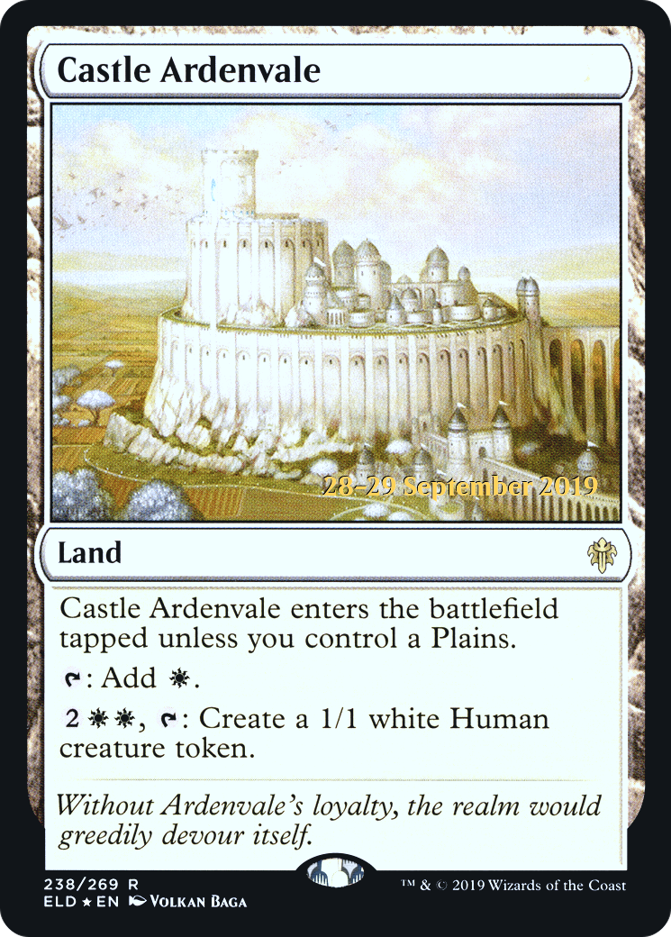 Castle Ardenvale (PRE-238S) [Throne of Eldraine Promos] Foil