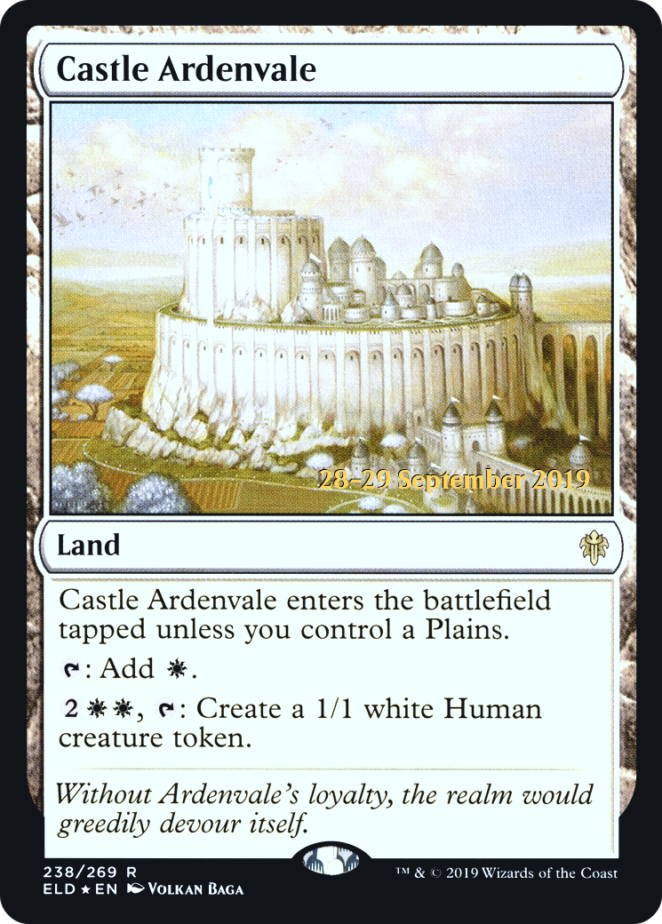 Castle Ardenvale (PRE-238S) [Throne of Eldraine Promos] Foil