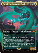 Teval, the Balanced Scale (TDC-008) [Commander: Tarkir: Dragonstorm] (Borderless) Foil