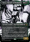 Glissa, Herald of Predation (MOM-308) [March of the Machine]: (Showcase) (Borderless) Foil