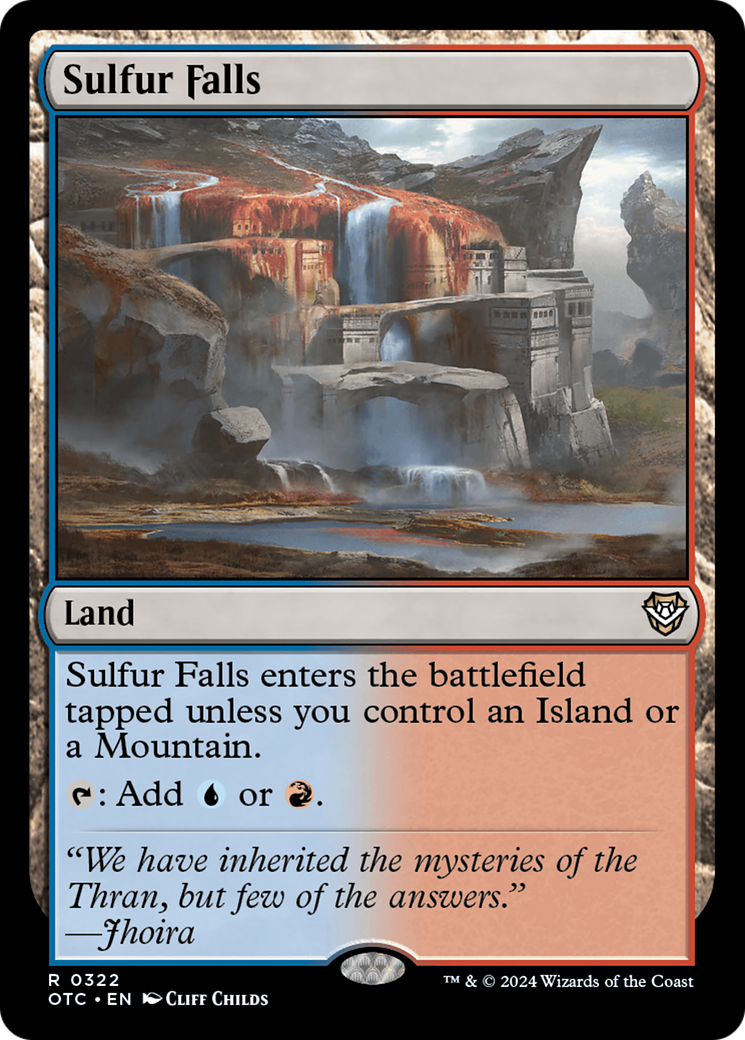 Sulfur Falls (OTC-322) [Outlaws of Thunder Junction Commander]
