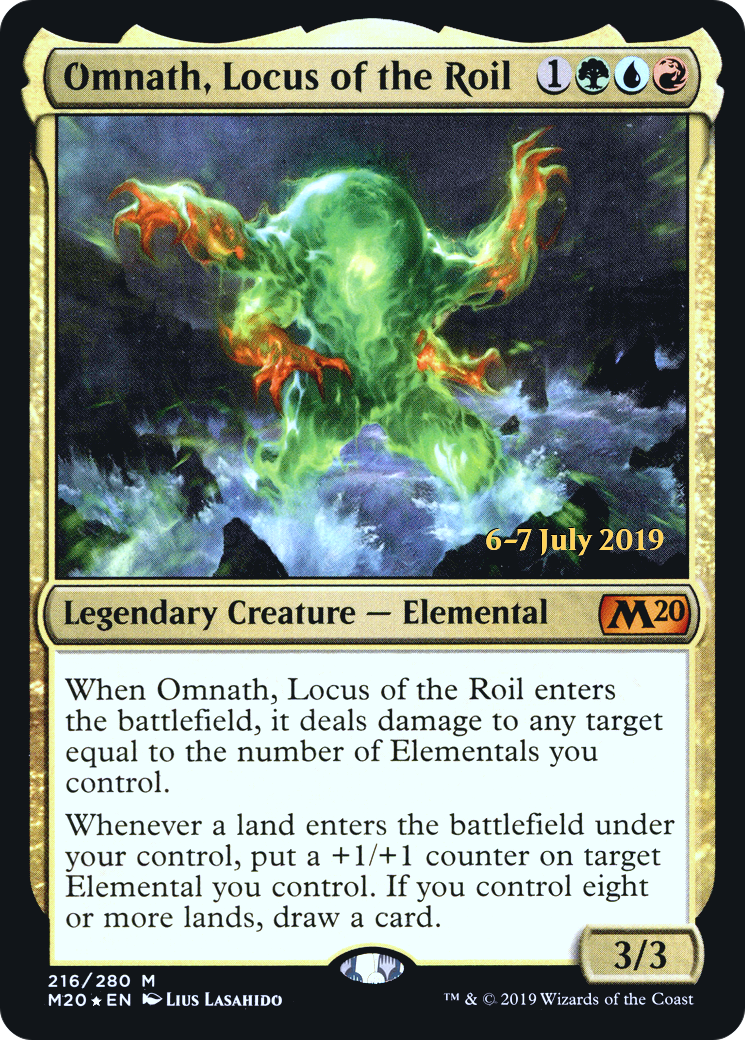Omnath, Locus of the Roil (PRE-216S) [Core Set 2020 Promos] Foil