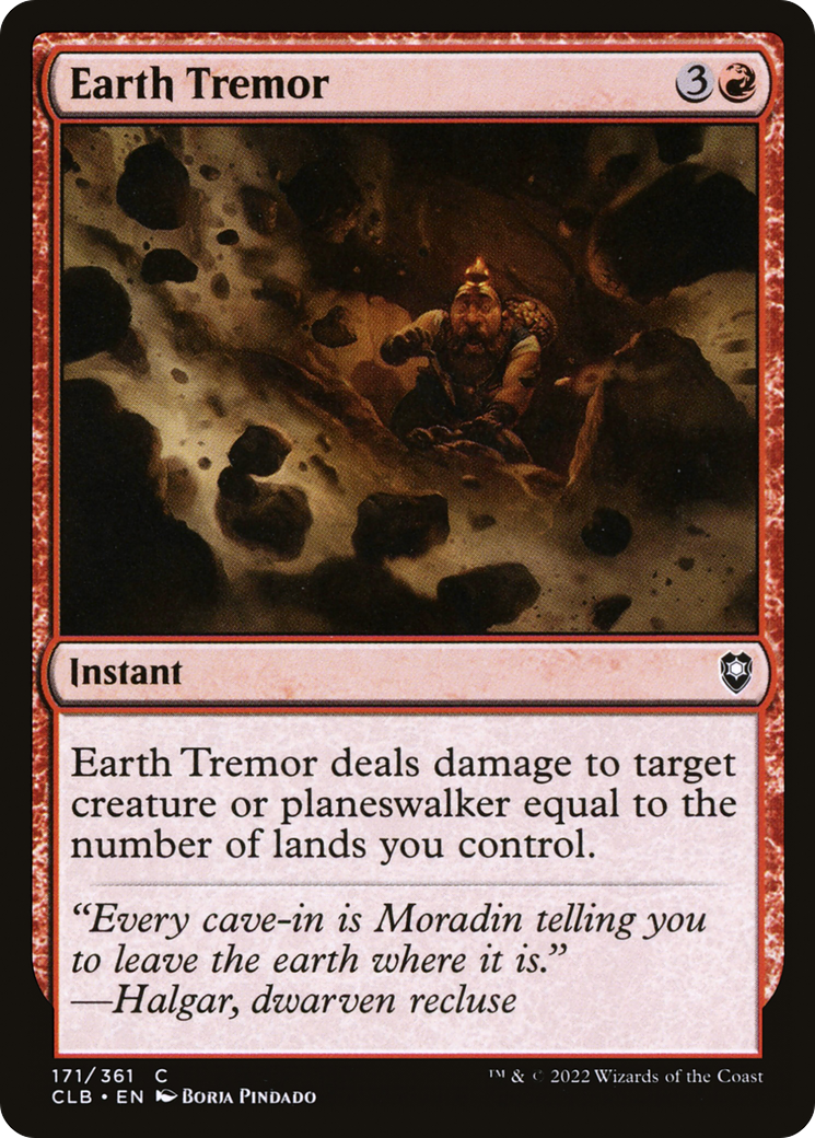 Earth Tremor (CLB-171) [Commander Legends: Battle for Baldur's Gate]