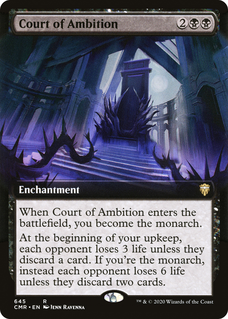 Court of Ambition (CMR-645) [Commander Legends]: (Extended Art) Foil