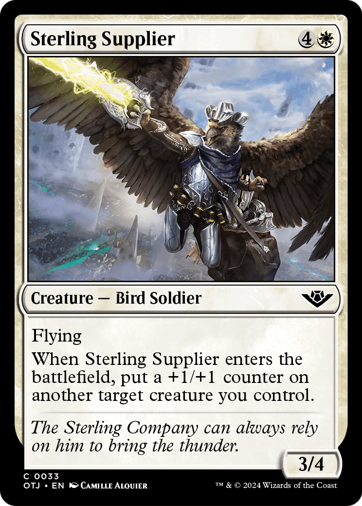 Sterling Supplier (OTJ-033) [Outlaws of Thunder Junction] Foil