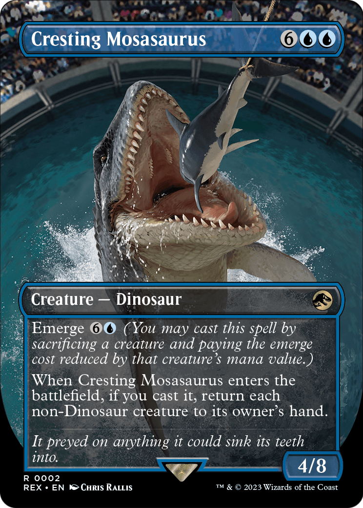 Cresting Mosasaurus (Borderless) (REX-002) [Jurassic World Collection]
