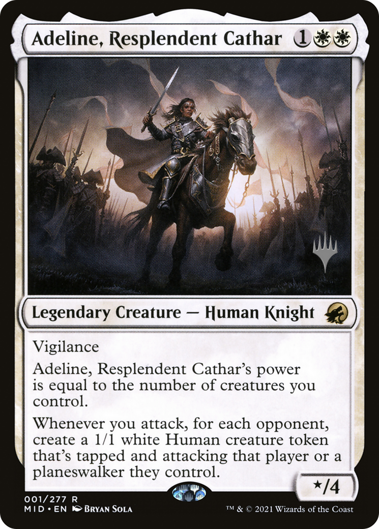 Adeline, Resplendent Cathar (PPMID-01P) [Innistrad: Midnight Hunt Promos]