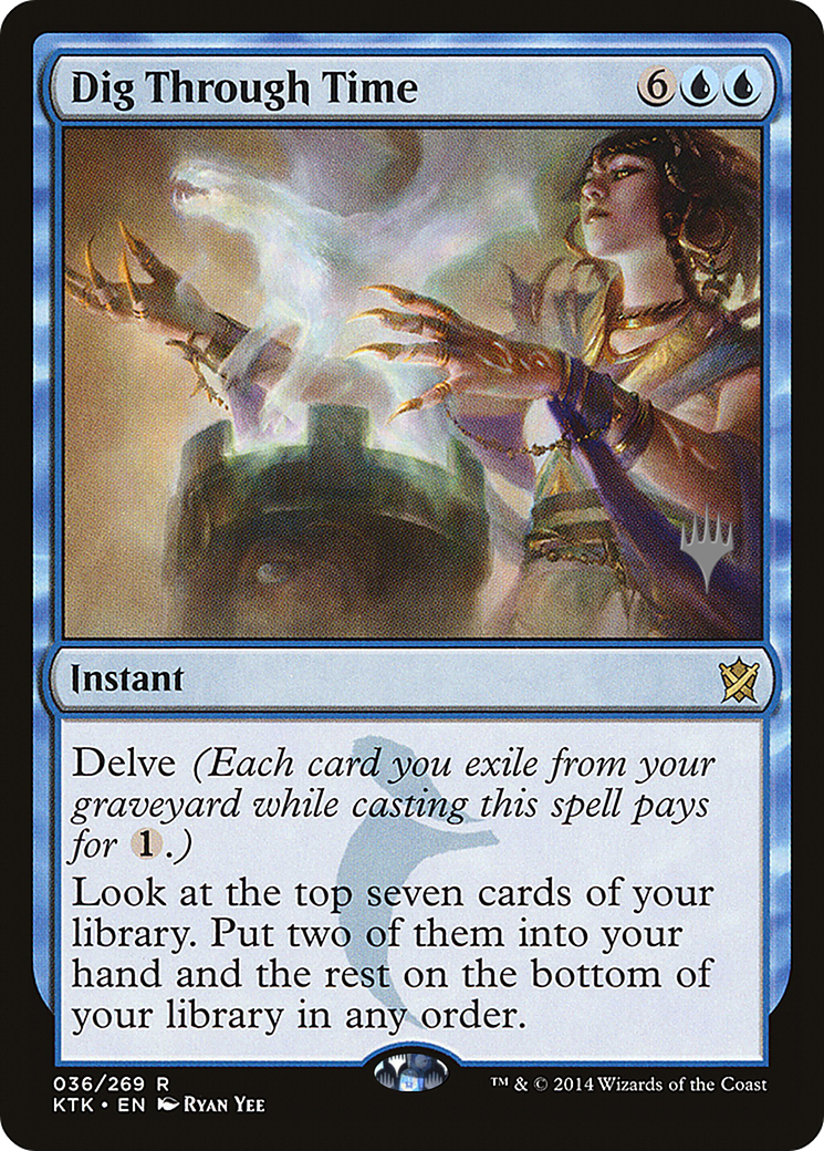 Dig Through Time (PPZNR-36P) [Khans of Tarkir Promos] Foil