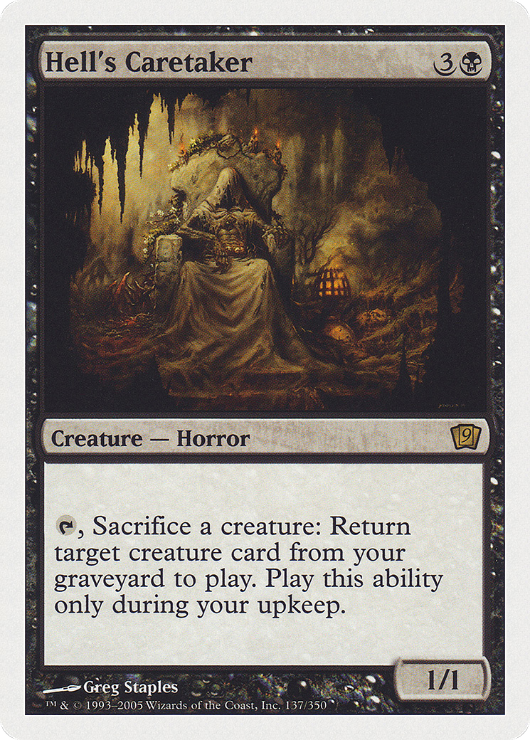 Hell's Caretaker (9ED-137) [Ninth Edition] Foil