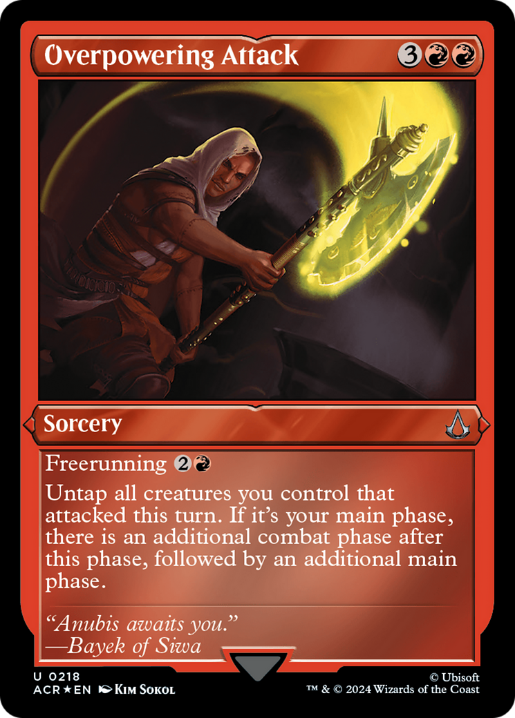 Overpowering Attack (ACR-218) [Assassin's Creed] Etched Foil