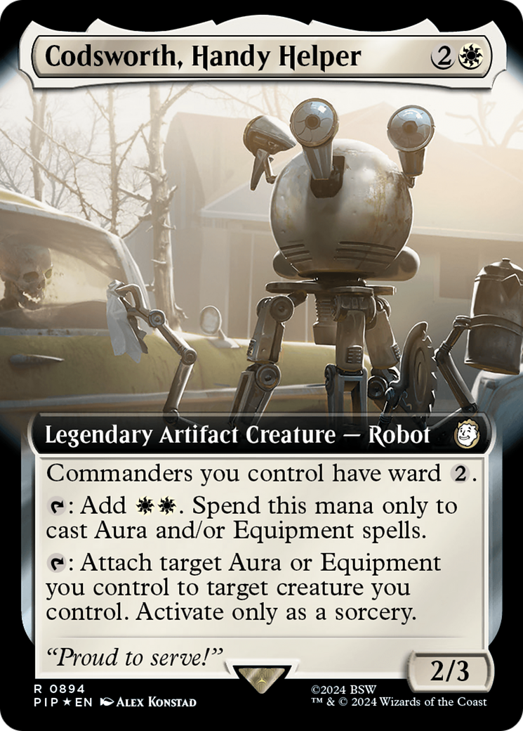 Codsworth, Handy Helper (PIP-894) [Fallout]: (Extended Art) Foil