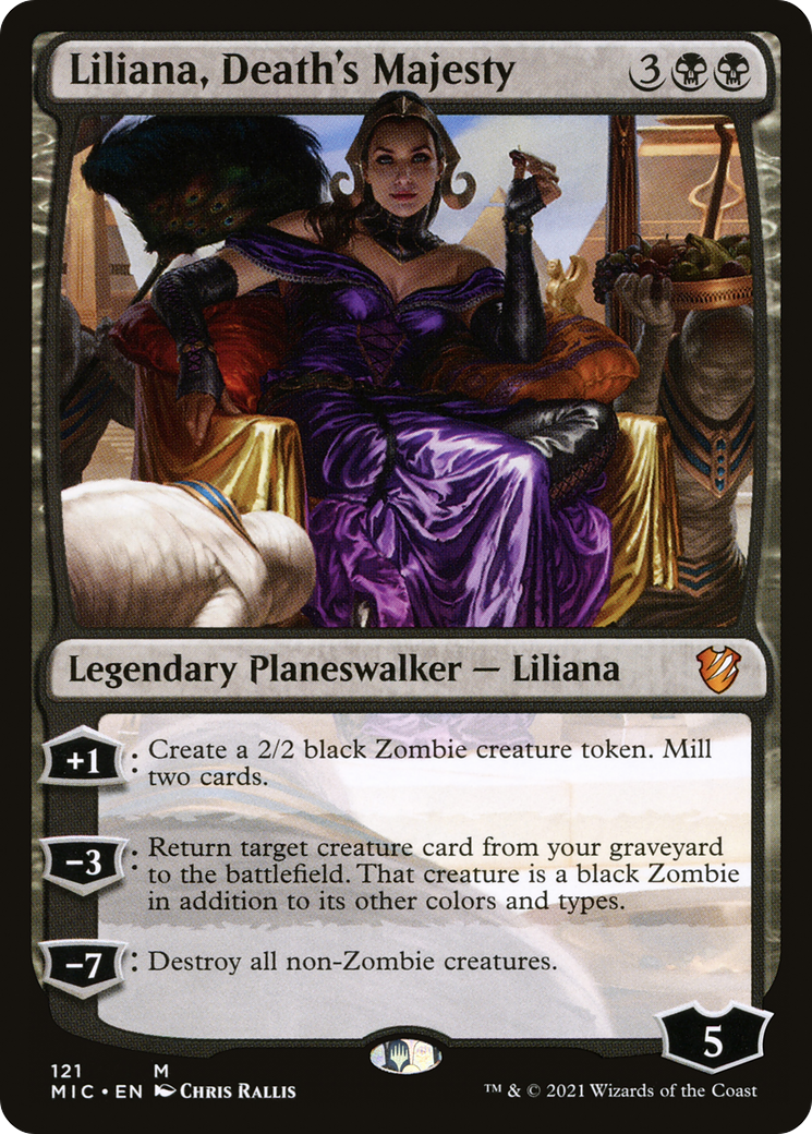 Liliana, Death's Majesty (MIC-121) [Midnight Hunt Commander]