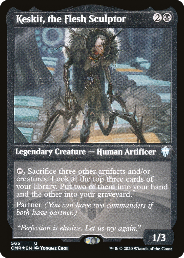 Keskit, the Flesh Sculptor (Foil Etched) (CMR-565) [Commander Legends] Etched Foil
