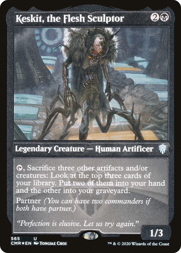 Keskit, the Flesh Sculptor (CMR-565) [Commander Legends] Etched Foil
