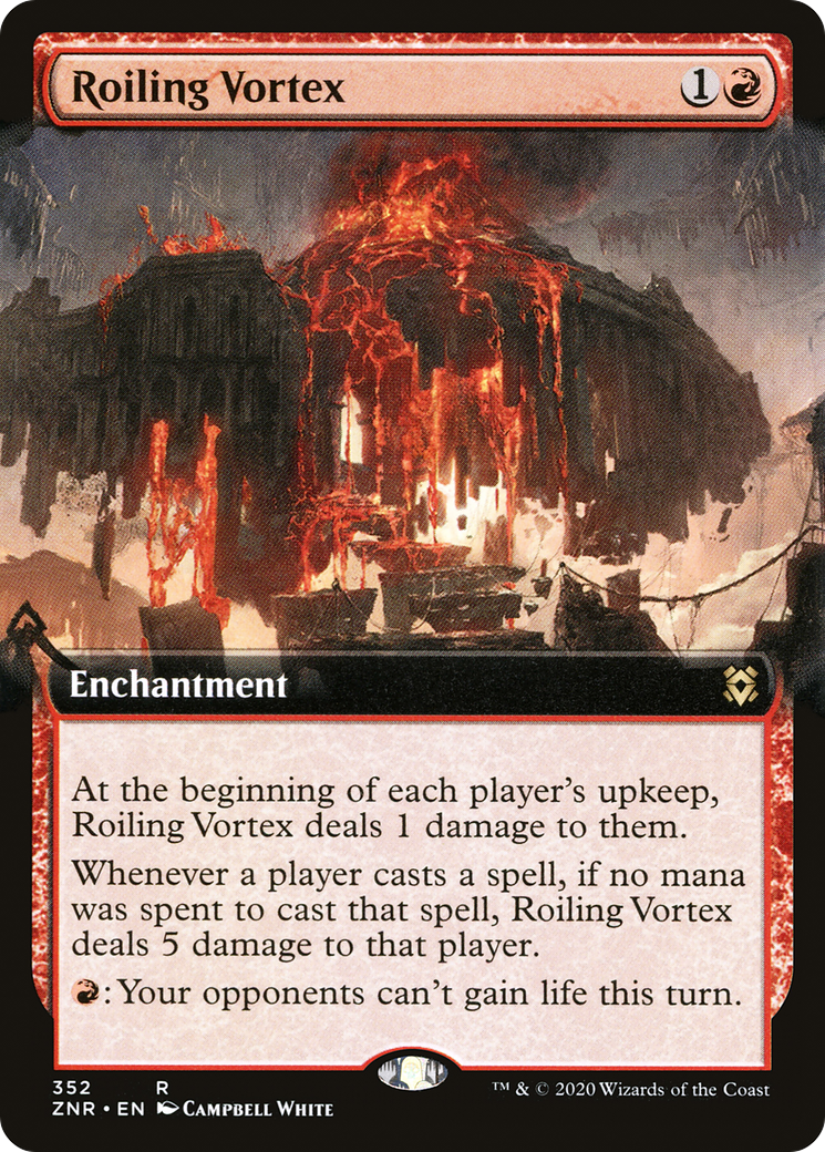 Roiling Vortex (ZNR-352) [Zendikar Rising]: (Extended Art)