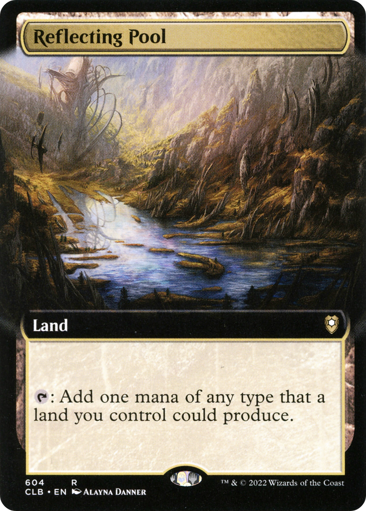 Reflecting Pool (Extended Art) (CLB-604) [Commander Legends: Battle for Baldur's Gate]