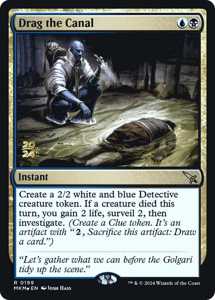 Drag the Canal (PRE-199S) [Murders at Karlov Manor Promos] Foil