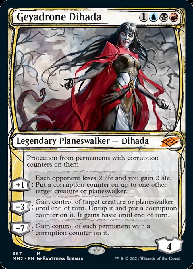 Geyadrone Dihada (MH2-367) [Modern Horizons 2]: (Showcase) Foil