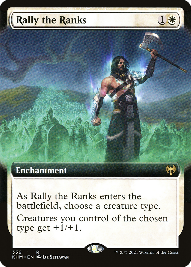 Rally the Ranks (KHM-336) [Kaldheim]: (Extended Art)