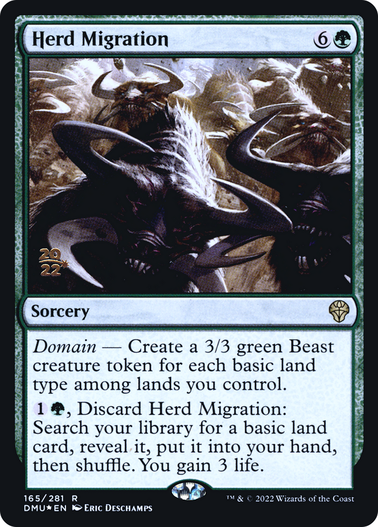 Herd Migration (PRE-165) [Dominaria United Promos] Foil