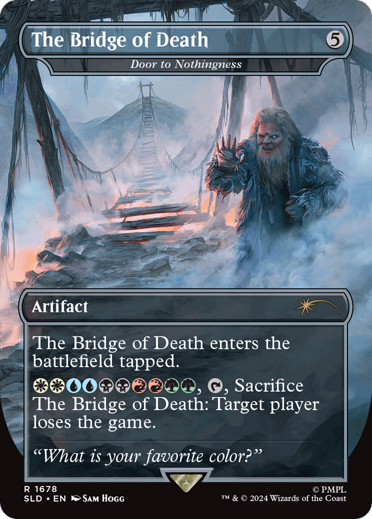 Door to Nothingness (SLD-1678) [Secret Lair Drop] / The Bridge of Death (Borderless) Foil