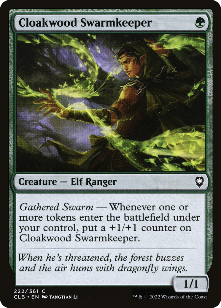 Cloakwood Swarmkeeper (CLB-222) [Commander Legends: Battle for Baldur's Gate]