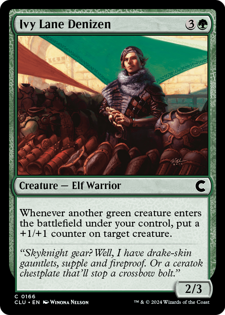 Ivy Lane Denizen (CLU-166) [Ravnica: Clue Edition]
