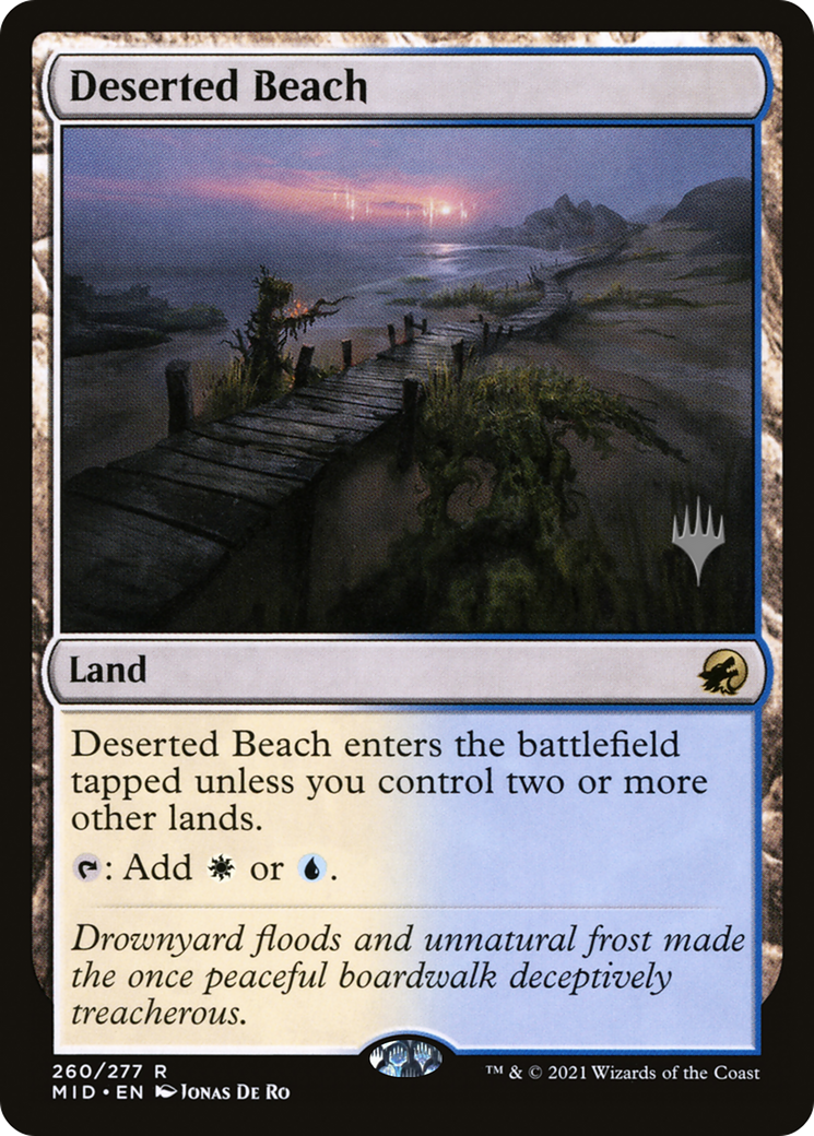 Deserted Beach (PPMID-260P) [Innistrad: Midnight Hunt Promos]