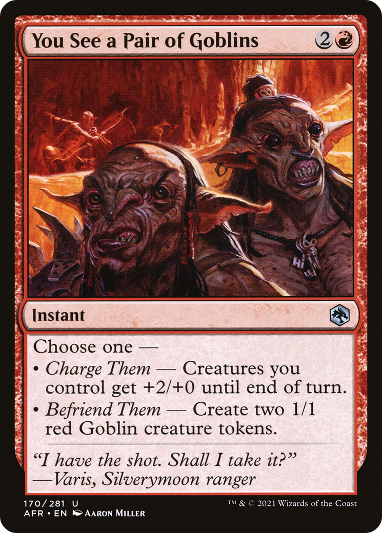 You See a Pair of Goblins (AFR-170) [Adventures in the Forgotten Realms]