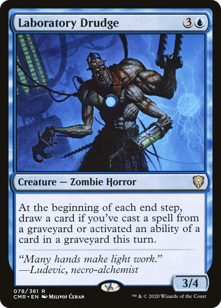 Laboratory Drudge (CMR-078) [Commander Legends] Foil