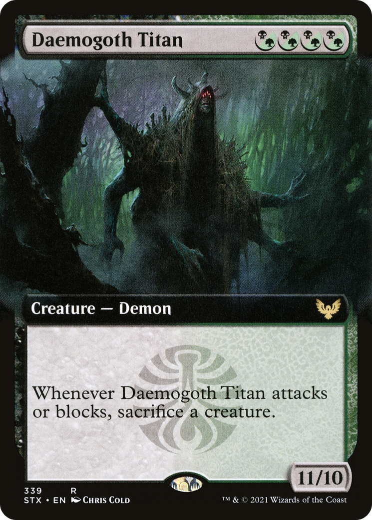 Daemogoth Titan (Extended Art) (STX-339) [Strixhaven: School of Mages]