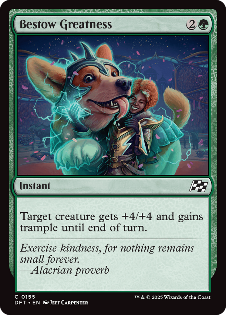 Bestow Greatness (DFT-155) [Aetherdrift] Foil