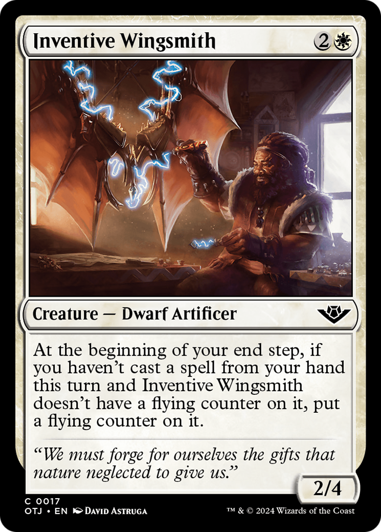 Inventive Wingsmith (OTJ-017) [Outlaws of Thunder Junction] Foil