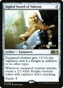 Sigiled Sword of Valeron (PRE-244S) [Core Set 2019 Promos] Foil