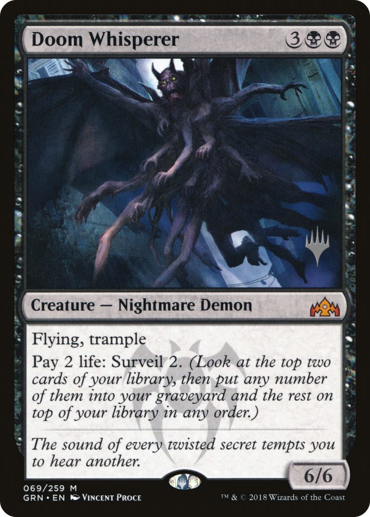Doom Whisperer (PPM20-69P) [Promo Pack: Guilds of Ravnica Promos]