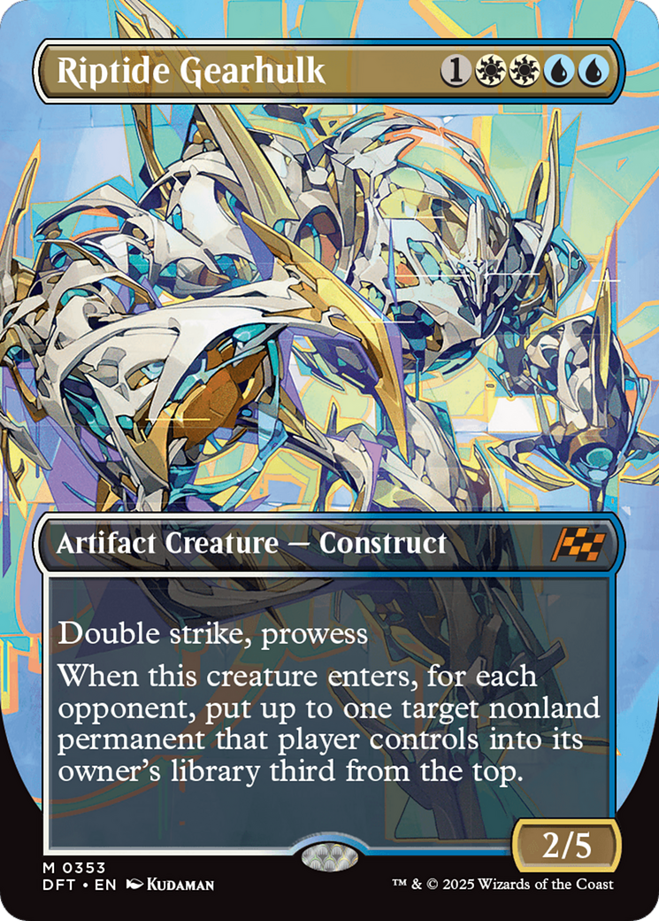 Riptide Gearhulk (DFT-353) [Aetherdrift] (Borderless) Foil