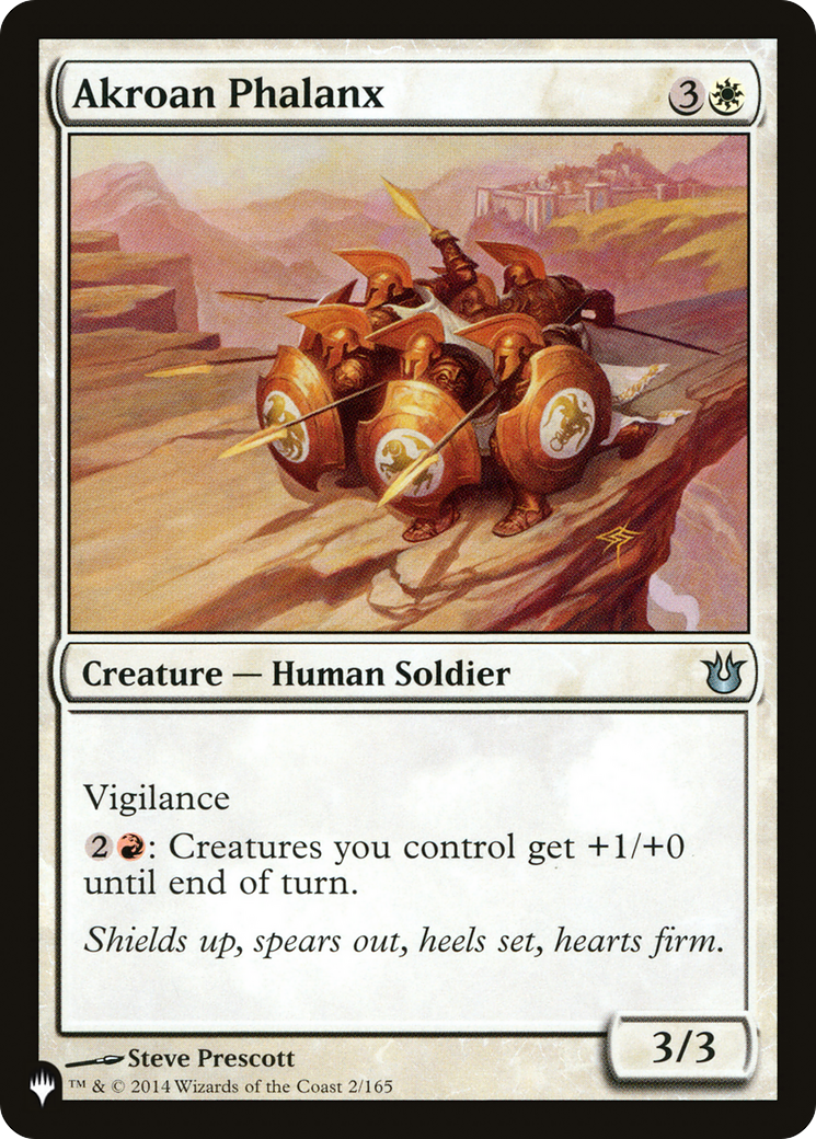 Akroan Phalanx (LIST-BNG-2) [The List]