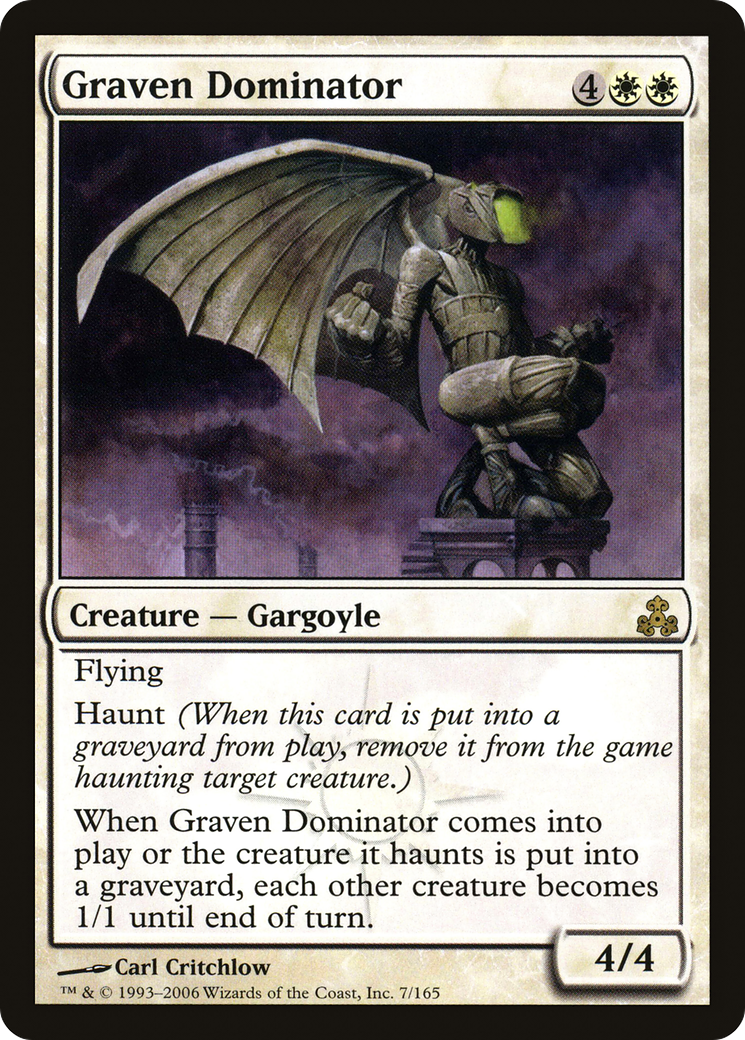 Graven Dominator (GPT-007) [Guildpact] Foil