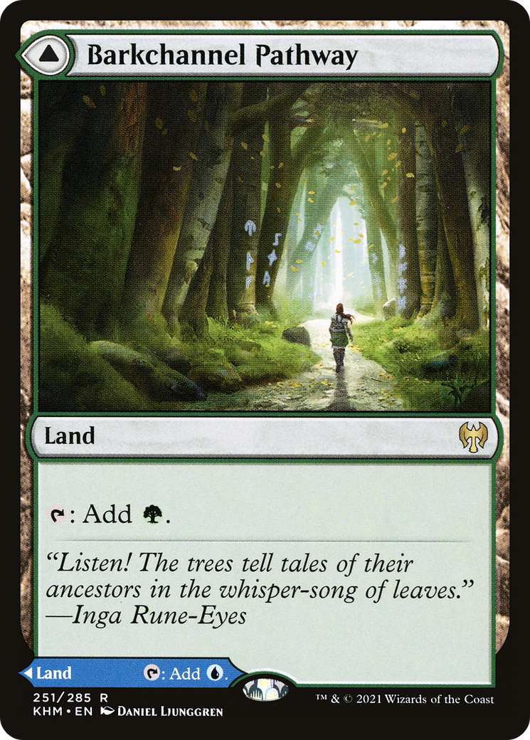 Barkchannel Pathway // Tidechannel Pathway (KHM-251) [Kaldheim] Foil