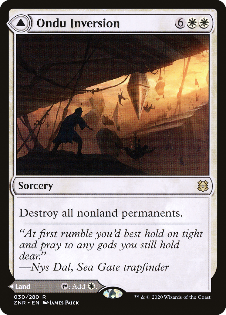Ondu Inversion // Ondu Skyruins (ZNR-030) [Zendikar Rising] Foil