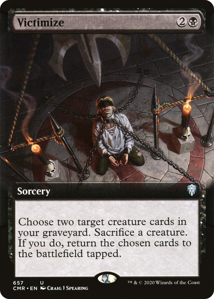 Victimize (CMR-657) [Commander Legends]: (Extended Art) Foil
