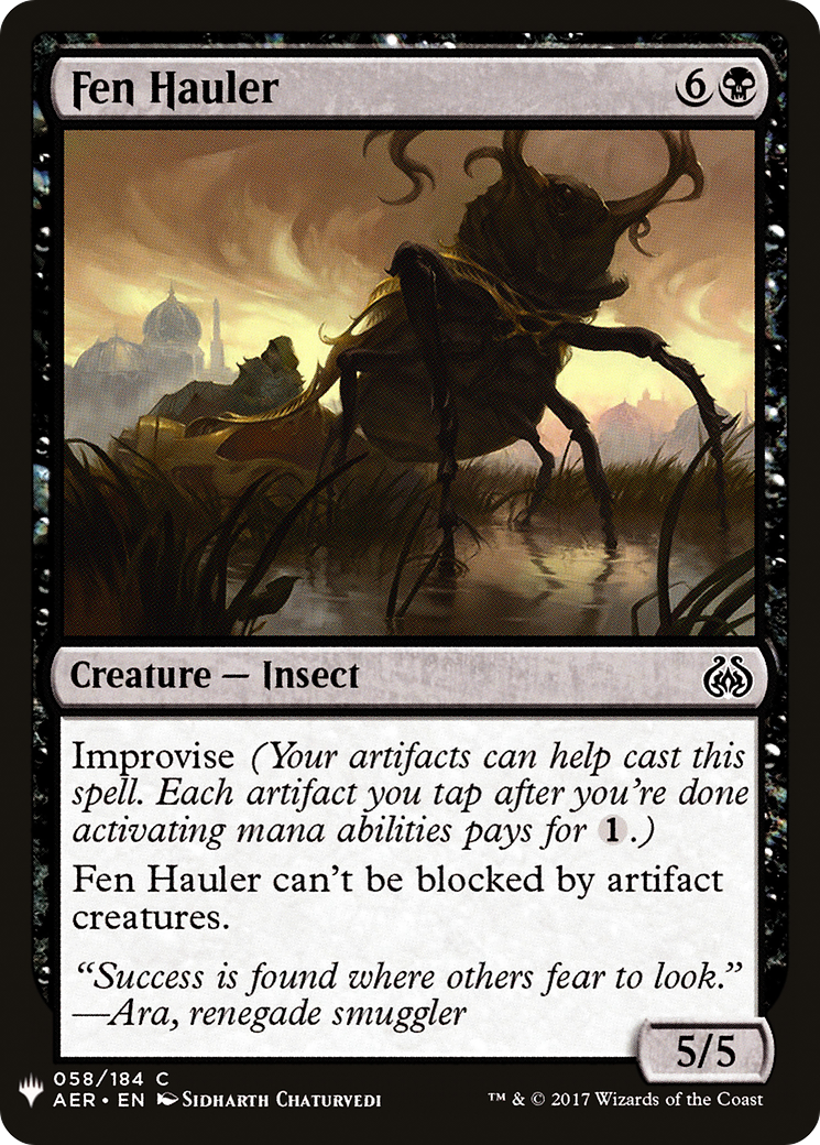 Fen Hauler (LIST-AER-58) [The List]