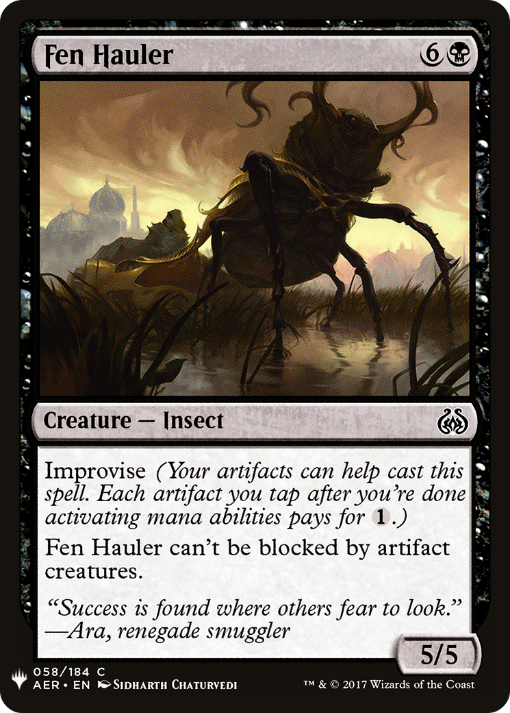 Fen Hauler (LIST-AER-58) [The List]