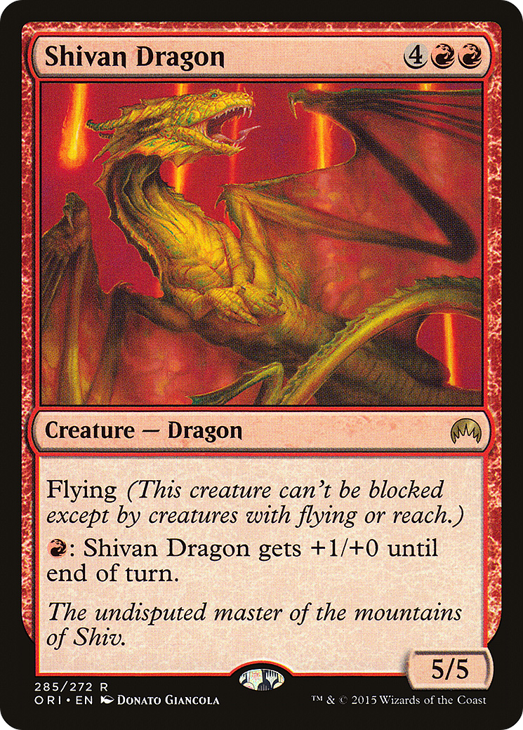 Shivan Dragon (ORI-285) [Magic Origins] Foil